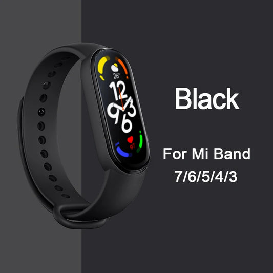 Silicone Sport Strap for Fitness Smartwatch