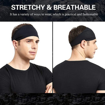 Sports Headbands Solid Color Elastic Non-Slip Quick Dry Fitness Yoga Hairband Sweatband