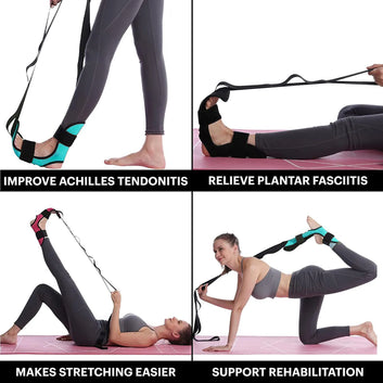 Yoga Leg Stretcher Flexibility Strap for Rehabilitation and Plantar Fasciitis