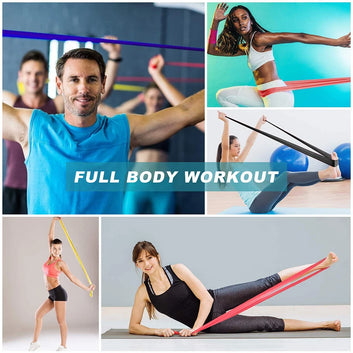 Resistance Bands Set for Full-Body Workouts, Yoga & Physical Therapy